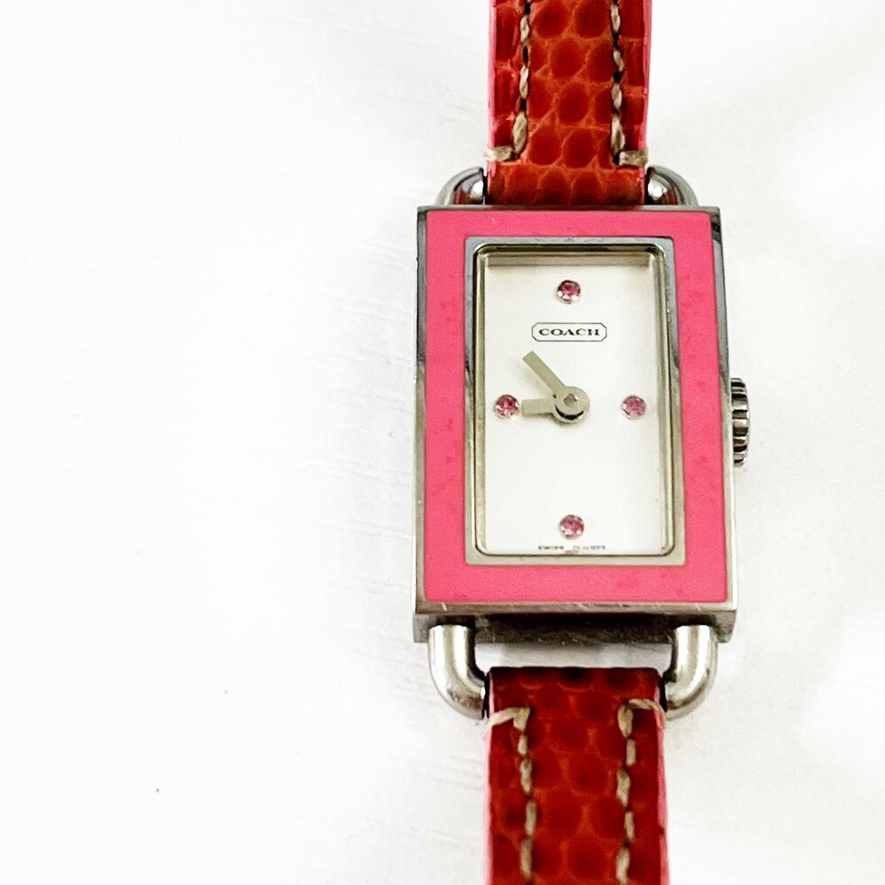Coach Pink Breast Cancer Awareness Pink Ribbon Watch Rare